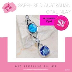 Sapphire & Australian Opal Pendant